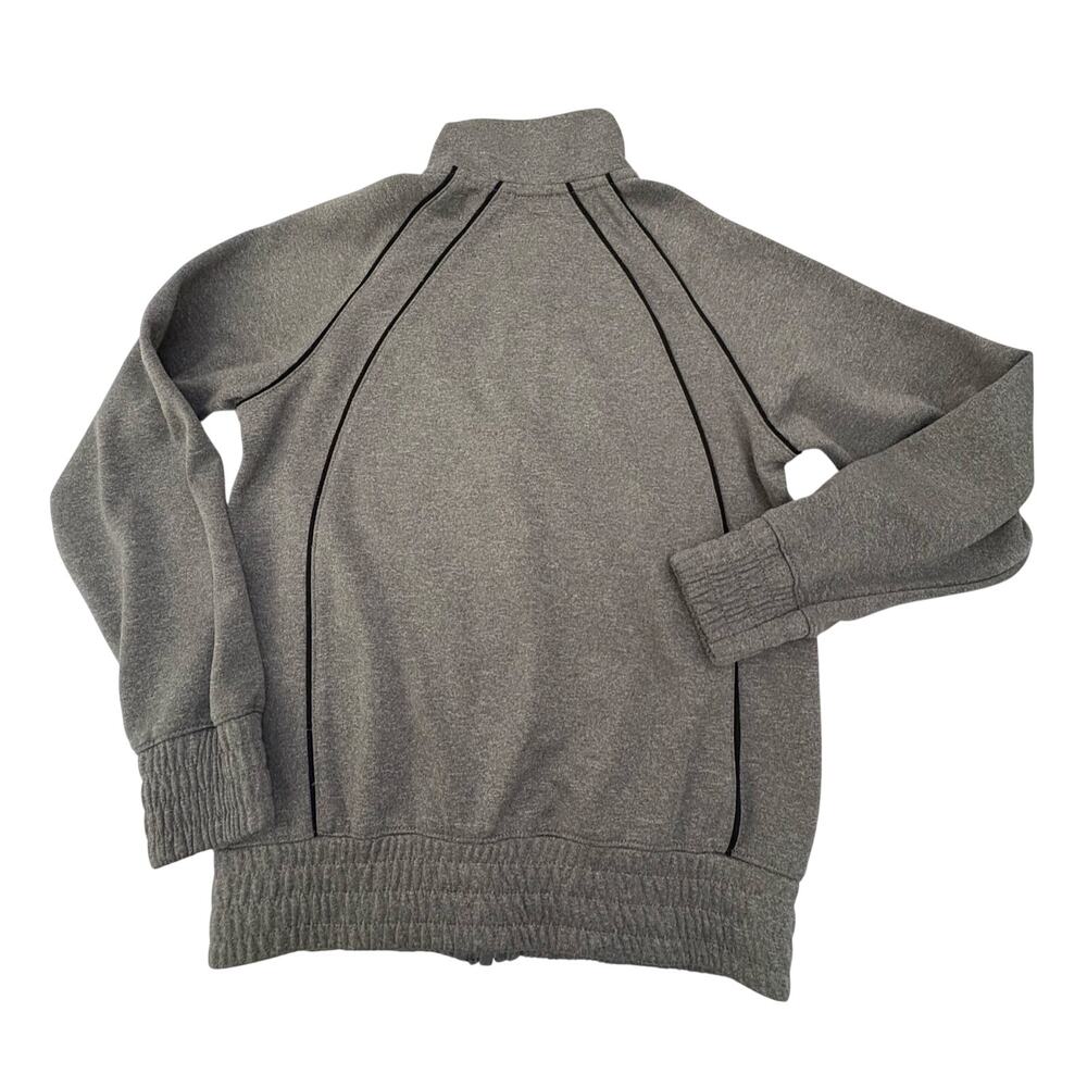 Nike Air Jordan Jumpman Boys Small Full-Zip Track Jacket Gray Black Piping Logo - Picture 11 of 12